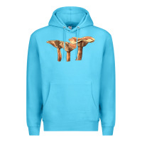 Ocean Blue lactarius rufus mushroom Premium Hoodie - LillyAllenDesigns