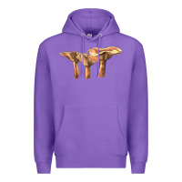 Purple lactarius rufus mushroom Premium Hoodie - LillyAllenDesigns