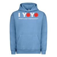 Pigment Pebble Blue funny yoyo Urban Hoodie - artisFamous