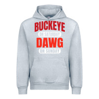 Heather Grey buckeye on saturday Urban Hoodie - artisFamous
