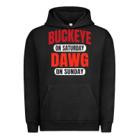 Pigment Black buckeye on saturday Urban Hoodie - artisFamous