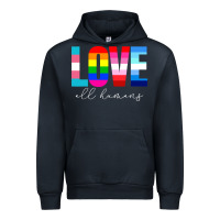Navy lgbt pride rainbow love lgbtq pride Urban Hoodie - artisFamous