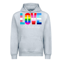 Heather Grey lgbt pride rainbow love lgbtq pride Urban Hoodie - artisFamous