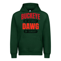 Forest Green buckeye on saturday Urban Hoodie - artisFamous