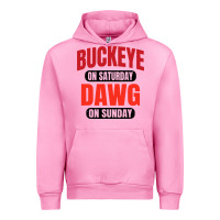 Fuchsia Pink buckeye on saturday Urban Hoodie - artisFamous