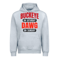 Heather Grey buckeye on saturday Urban Hoodie - artisFamous