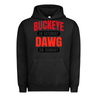 Pigment Black buckeye on saturday Urban Hoodie - artisFamous