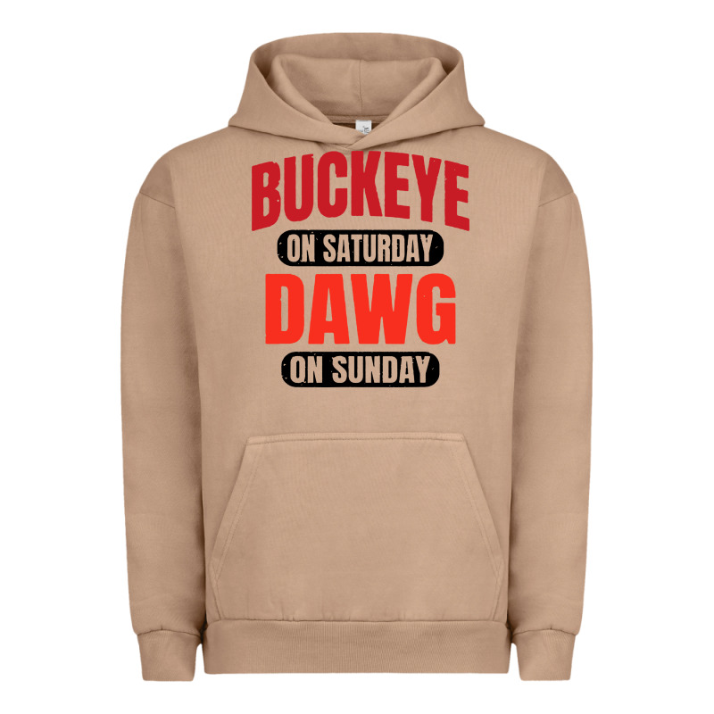 Buckeye On Saturday Urban Hoodie by artisFamous | Teevron
