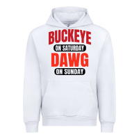 White buckeye on saturday Urban Hoodie - artisFamous