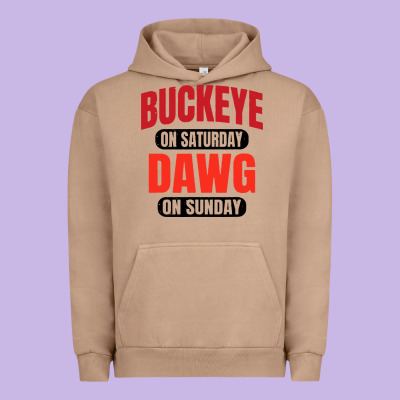 Buckeye On Saturday Urban Hoodie Designed By Artisfamous