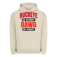 Pigment French Oak buckeye on saturday Urban Hoodie - artisFamous