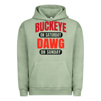 Pigment Oil Green buckeye on saturday Urban Hoodie - artisFamous