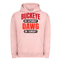Pigment Salmon buckeye on saturday Urban Hoodie - artisFamous