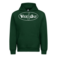 Forest Green vee jay records Urban Hoodie - artisFamous