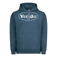 Pigment Midnight Navy vee jay records Urban Hoodie - artisFamous