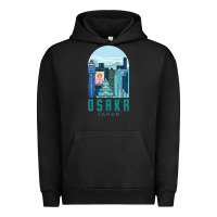 Pigment Black Osaka Japan Urban Hoodie - artisFamous