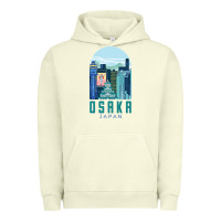 Pigment Pistachio Osaka Japan Urban Hoodie - artisFamous