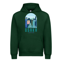 Forest Green Osaka Japan Urban Hoodie - artisFamous