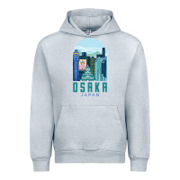 Heather Grey Osaka Japan Urban Hoodie - artisFamous