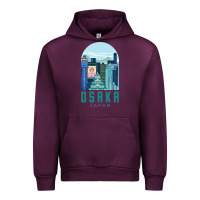 Mauve Wine Osaka Japan Urban Hoodie - artisFamous