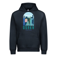 Navy Osaka Japan Urban Hoodie - artisFamous