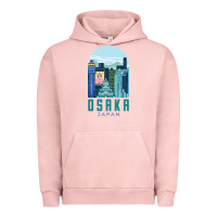 Pigment Salmon Osaka Japan Urban Hoodie - artisFamous