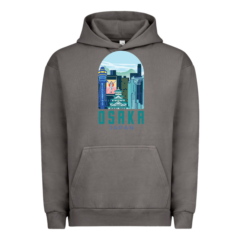 Osaka Japan Urban Hoodie by artisFamous | Teevron