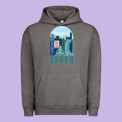 Osaka Japan Urban Hoodie Designed By Artisfamous