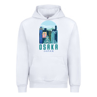 White Osaka Japan Urban Hoodie - artisFamous
