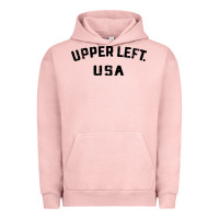 Pigment Salmon upper left usa Urban Hoodie - artisFamous