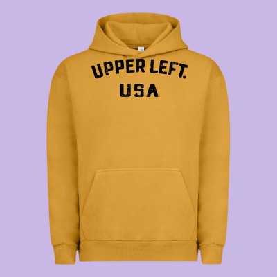 Upper Left Usa Urban Hoodie Designed By Artisfamous