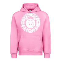 Fuchsia Pink evil dr porkchop Urban Hoodie - artisFamous