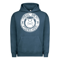 Pigment Midnight Navy evil dr porkchop Urban Hoodie - artisFamous