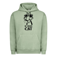 Pigment Oil Green fat freddys cat Urban Hoodie - artisFamous