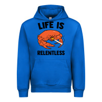 Cobalt crab life is relentless Urban Hoodie - artisFamous