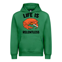 Emerald crab life is relentless Urban Hoodie - artisFamous