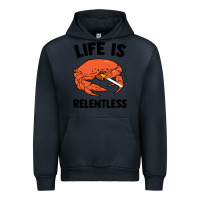 Navy crab life is relentless Urban Hoodie - artisFamous