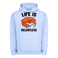 Pigment Grape Ice crab life is relentless Urban Hoodie - artisFamous