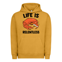 Pigment Peanut Butter crab life is relentless Urban Hoodie - artisFamous