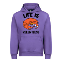 Tulip crab life is relentless Urban Hoodie - artisFamous