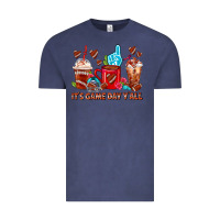 Vintage Denim American Football Coffee Cup Vintage Tee - FaDigitalArtStudio