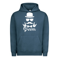 Pigment Midnight Navy groom bachelor party Urban Hoodie - artisFamous