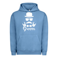 Pigment Pebble Blue groom bachelor party Urban Hoodie - artisFamous