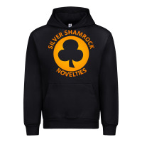 Black silver shamrock novelties Urban Hoodie - artisFamous