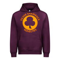 Mauve Wine silver shamrock novelties Urban Hoodie - artisFamous