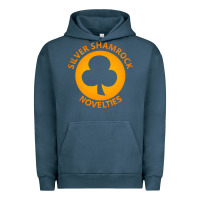 Pigment Midnight Navy silver shamrock novelties Urban Hoodie - artisFamous