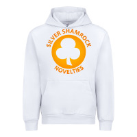 White silver shamrock novelties Urban Hoodie - artisFamous