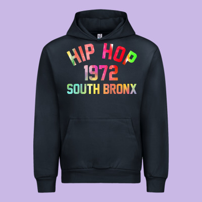 Hip Hop 1972 South Bronx Urban Hoodie Designed By Artisfamous