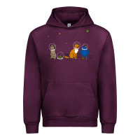 Mauve Wine do a barrel roll! Urban Hoodie - artisFamous