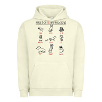 Pigment Pistachio animals i can kill with my bare hands Urban Hoodie - artisFamous